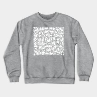 Otomi Mexican Design White Crewneck Sweatshirt